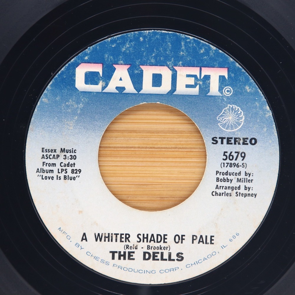 THE DELLS - A WHITER SHADE OF‎ PALE / THE GLOR OF LOVE -  SOUL 45